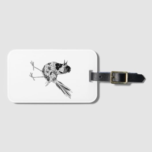 鳥の入れ墨 ラゲッジタグ (正面横)