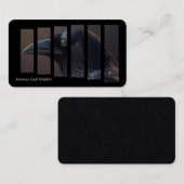 鳥の写真カラスまたはカラス 名刺 (正面/裏面)