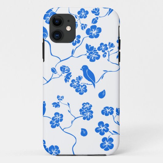 鳥の写真,シームレスなパターン,花 Case-Mate iPhoneケース (裏面)
