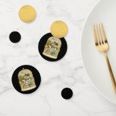 鳥の冬のキャビンのシーン金ゴールドバードケージブラック コンフェッティ (グループ)