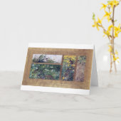 鳥の勉強、ブルーノリジェフォス カード (黄色い花)