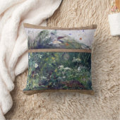 鳥の勉強、ブルーノリジェフォス クッション (ブランケット)