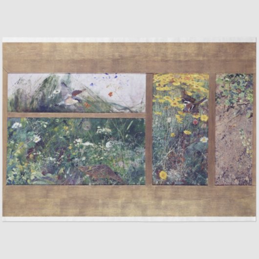 鳥の勉強、ブルーノリジェフォス 薄葉紙 (正面)