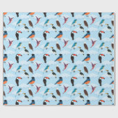 鳥の包み紙 ラッピングペーパー (フラット)