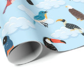 鳥の包み紙 ラッピングペーパー (ロールコーナー)