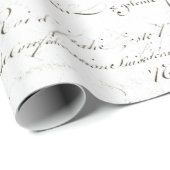 鳥の原稿のDecoupageポスター ラッピングペーパー (ロールコーナー)