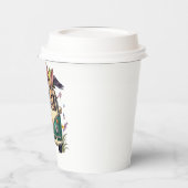 鳥の友人とバスのイースターバニー – 春Ce 紙コップ (左)