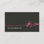 鳥の名刺(ピンク) 名刺 (裏面)