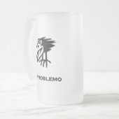 鳥の問題なし フロストグラスビールジョッキ (正面左)