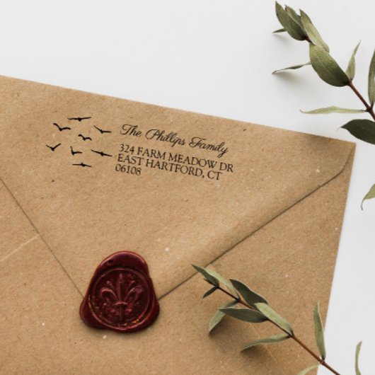 鳥の国飛んでいる農農村の名前とアドレス セルフインキングスタンプ