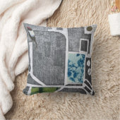 鳥の地図 クッション (ブランケット)