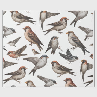 鳥の壁紙 ラッピングペーパー