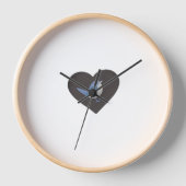 鳥の壁 壁時計 (正面)