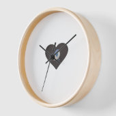 鳥の壁 壁時計 (傾斜)