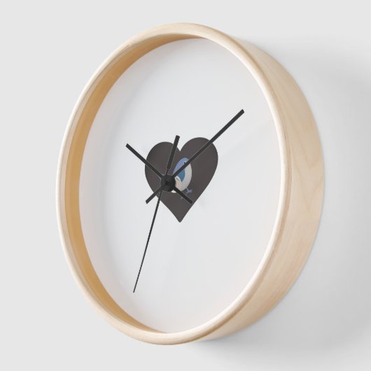 鳥の壁 壁時計 (傾斜)