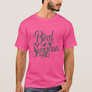 鳥の外科医の鳥獣医レトロ Tシャツ