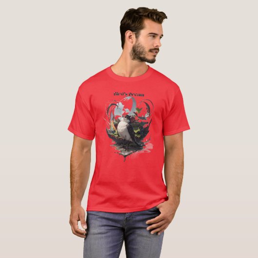 鳥の夢の少女 Tシャツ (正面フル)