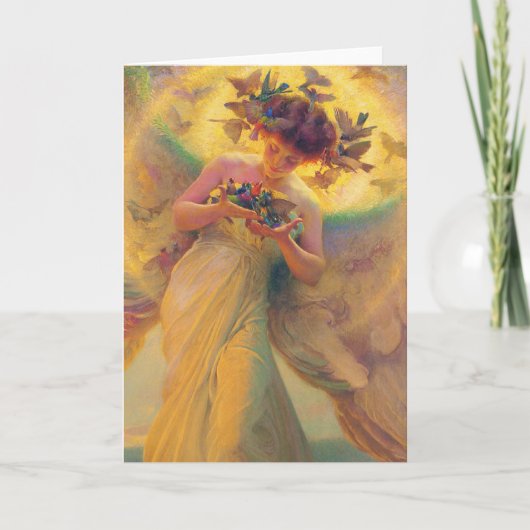 鳥の天使 カード (正面)