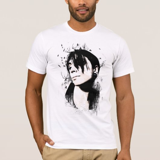 鳥の女の子のTシャツ Tシャツ (正面)