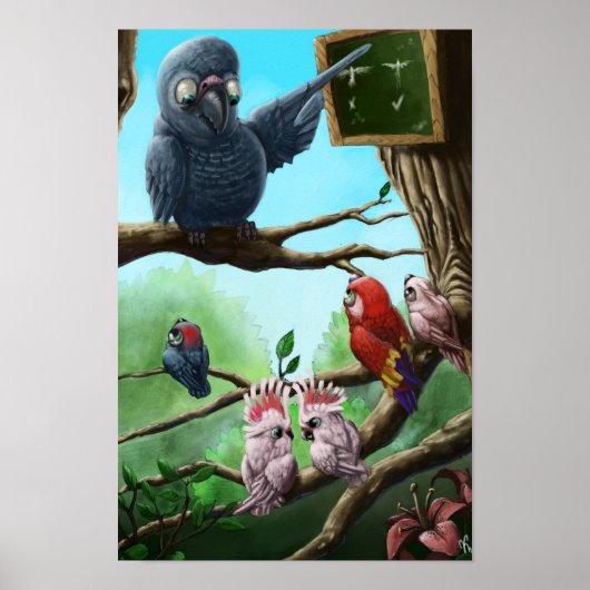 鳥の学校 ポスター (正面)