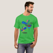 鳥の家族のギフト Tシャツ (正面フル)