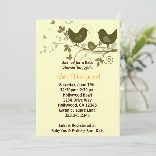 鳥の家族 招待状 (スタンド正面)