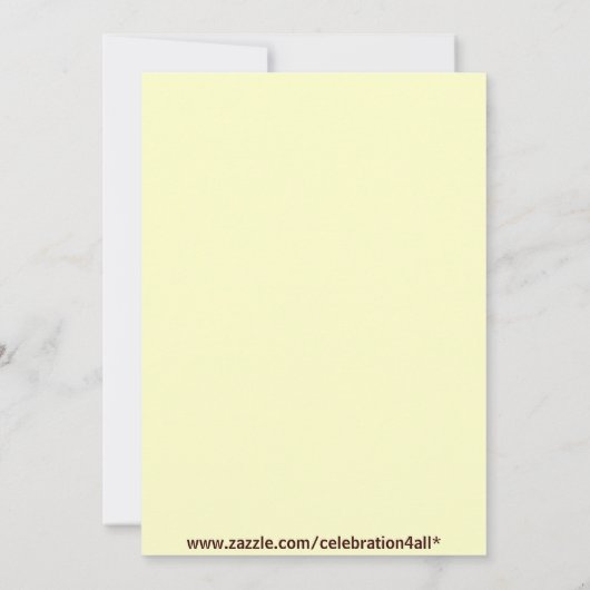 鳥の家族 招待状 (裏面)