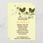 鳥の家族 招待状 (正面/裏面)