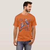 鳥の家族 Tシャツ (正面フル)