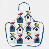 鳥の家 鳥小屋 カラフル 鳥 鳥小屋 エプロン (正面)