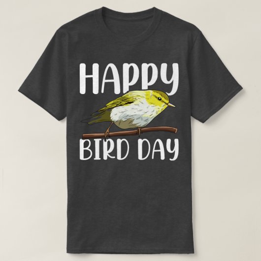 鳥の専門家のための野鳥観察プン Tシャツ (デザイン正面)