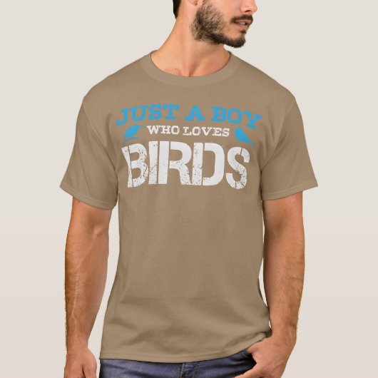 鳥の少年ジョーク男子鳥野鳥研究家レトロ Tシャツ (正面)