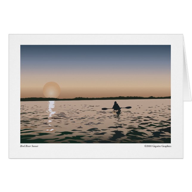 鳥の川の日没 (正面横)