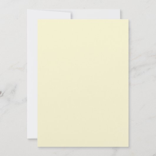 鳥の巣および花の対のベビーシャワー 招待状 (裏面)