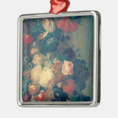 鳥の巣が付いているつぼの花 メタルオーナメント (左)