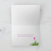 鳥の巣にイースターの卵のキャンディ カード (内部)