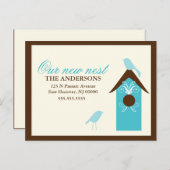 鳥の巣の動くアナウンス 案内ポストカード (正面/裏面)