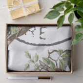 鳥の巣の消印フランスのヴィンテージの分離 薄葉紙 (ギフト)