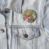 鳥の巣の花園フラワーアート 缶バッジ (インサイチュ)