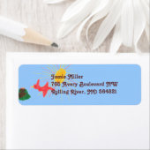 鳥の巣の返送先ラベル ラベル (インサイチュ)