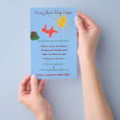 鳥の巣をテーマにしたチャイルドチラ気にー チラシ (ハンドル)