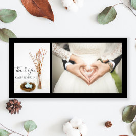 鳥の巣エッグプッシウィロー結婚ズありがとう サンキューカード