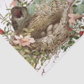 鳥の巣バラフラワー縁どデカップヴィンテージ 薄葉紙 (詳細)