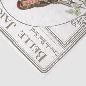 鳥の巣フランスのタイポグラフィガーデンデコページ 薄葉紙 (詳細)