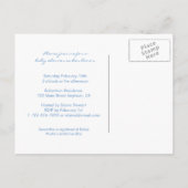 鳥の巣ベビーシャワー葉書 インビテーションポストカード (裏面)