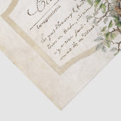 鳥の巣金ゴールドフローラカルテポストアーレスクリプフランスのト 薄葉紙 (詳細)