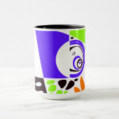 鳥の巣 – インディゴホワイト マグカップ (中央)