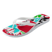 鳥の巣 – クリムゾンレッドグレー ビーチサンダル (アングル)