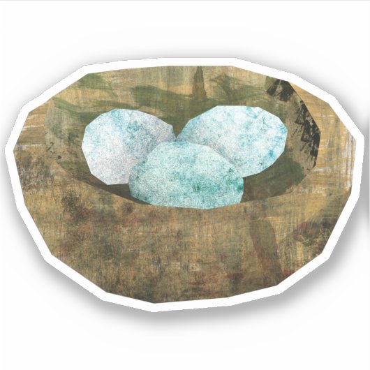 鳥の巣 シール (正面)