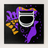 鳥の巣 – パーソナライズされたイニシャル文字D ジグソーパズル (横)